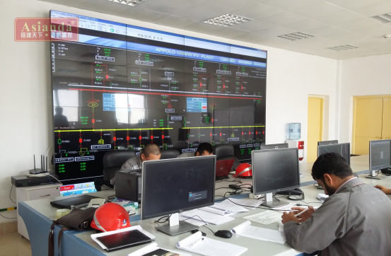 雅迅达巴基斯坦中兴能源光伏电站大屏拼接项目