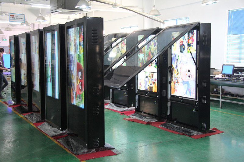 户外防水广告机实拍