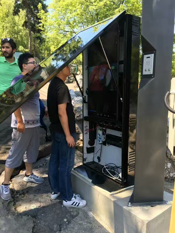 雅迅达55寸户外广告机案例