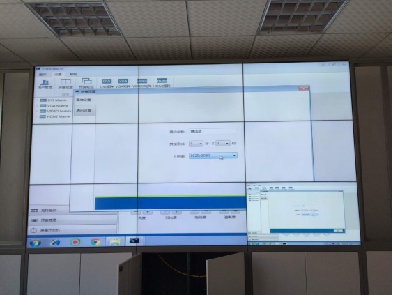 雅迅达液晶拼接墙案例