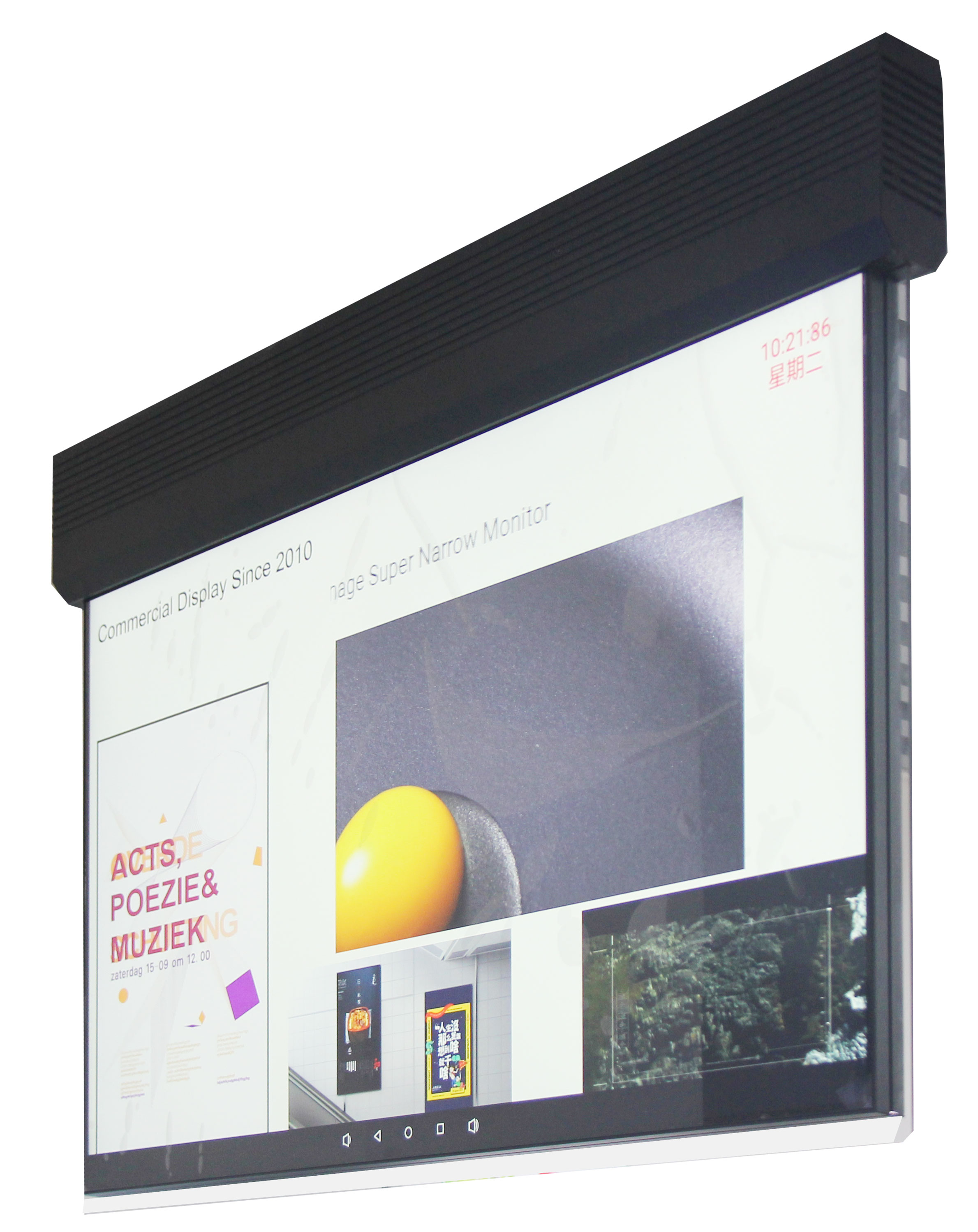 55寸双面吊挂广告机