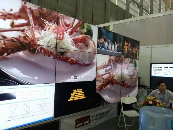 雅迅达55寸拼接实物展示